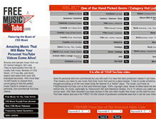 Tablet Screenshot of freemusicforyoutube.com